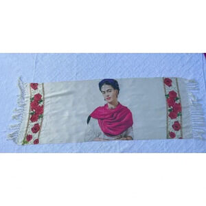 Frida Khalo Womens Fringe Floral Winter Shawl Wraps Scarf Long Large